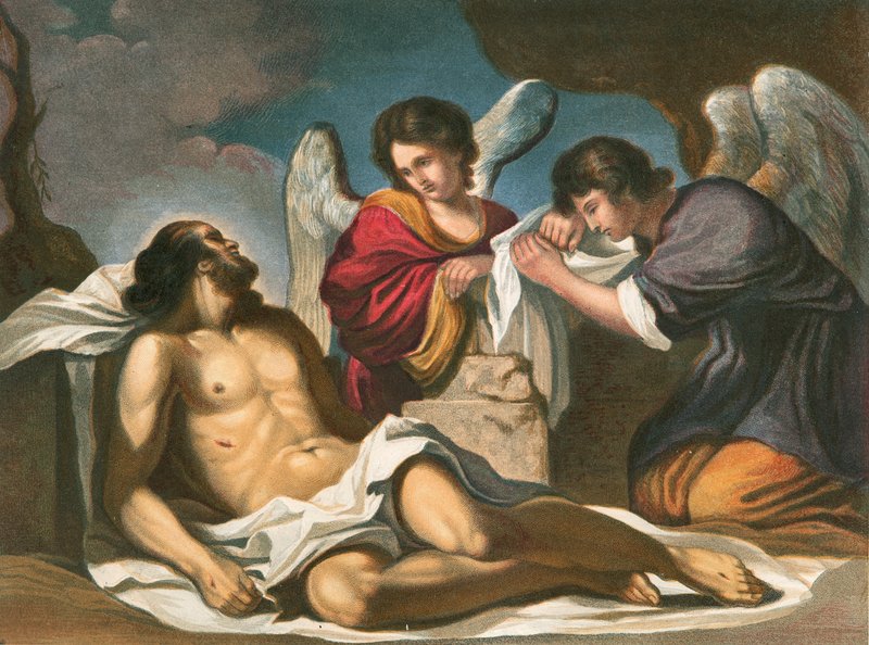 Kristus pohřben od Giovanni Francesco Barbieri