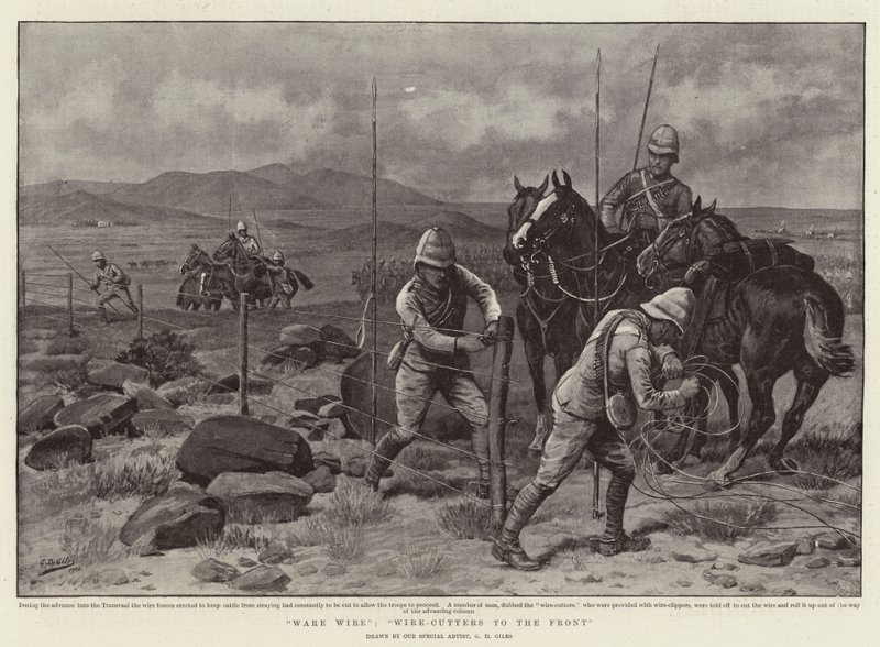 Drát z drátu, nůžky na drát vpředu od Godfrey Douglas Giles