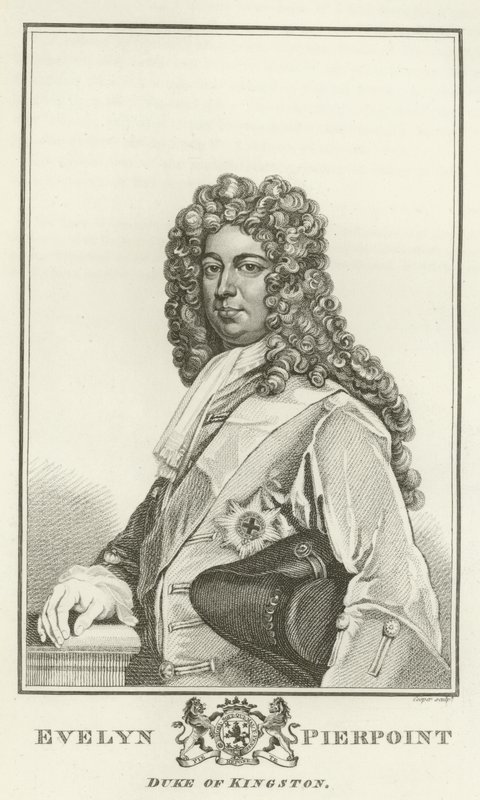 Evelyn Pierpoint, vévoda z Kingstonu od Godfrey Kneller