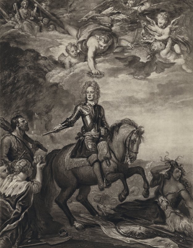John Churchill, vévoda z Marlborough (litho) od Godfrey (after) Kneller