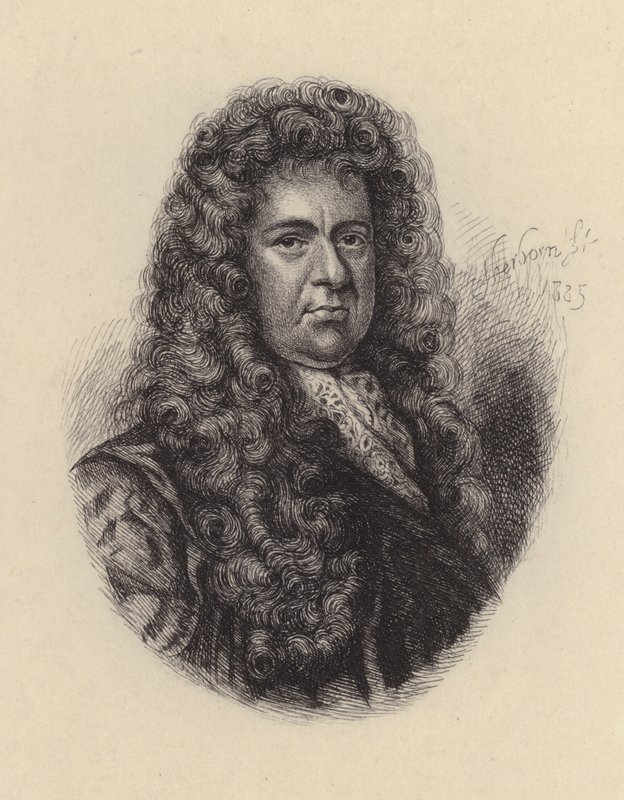 Samuel Pepys , anglický politik a diarista (lept) od Godfrey (after) Kneller