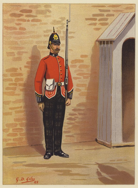 25. králova skotská jednotka (Kings Own Scottish Borderers) od Godfrey Douglas Giles