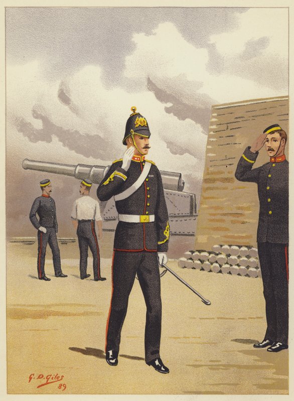 Královské dělostřelectvo od Godfrey Douglas Giles
