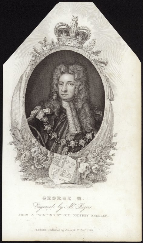 Král Velké Británie a Irska Jiří II od Godfrey Kneller