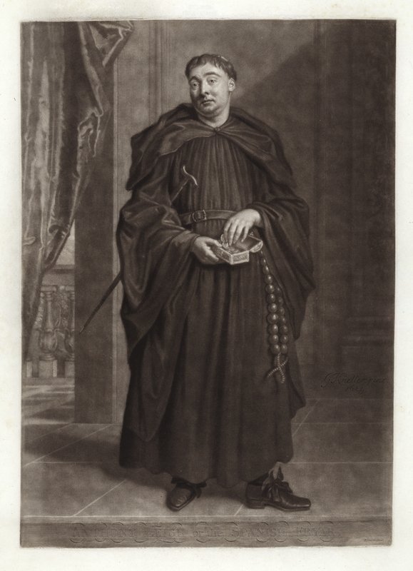 Portrét Anthonyho Leigha jako otce Dominika ve Španělském mnichovi od Godfrey Kneller