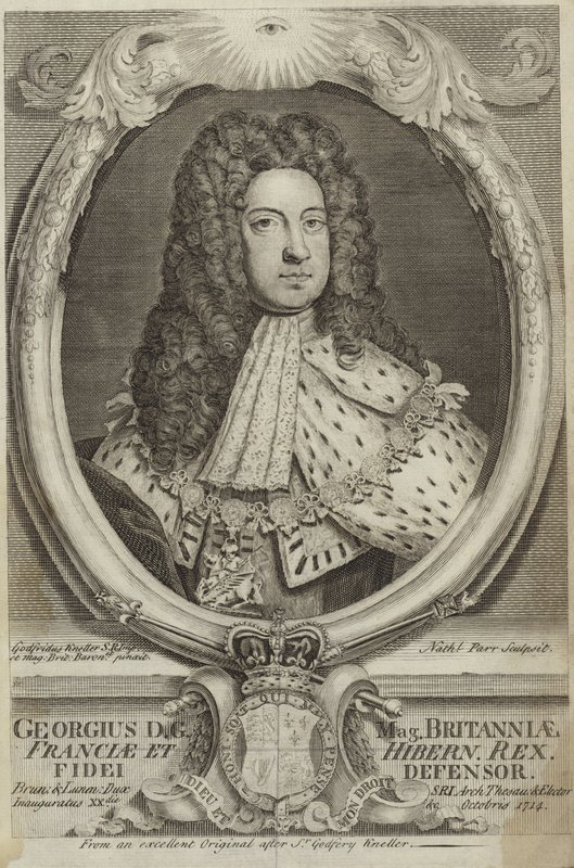 Portrét Jiřího I. Velké Británie z Irska od Godfrey Kneller