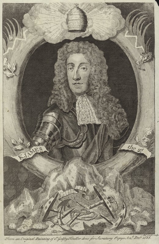 Portrét Jakuba II. anglického a irského od Godfrey Kneller