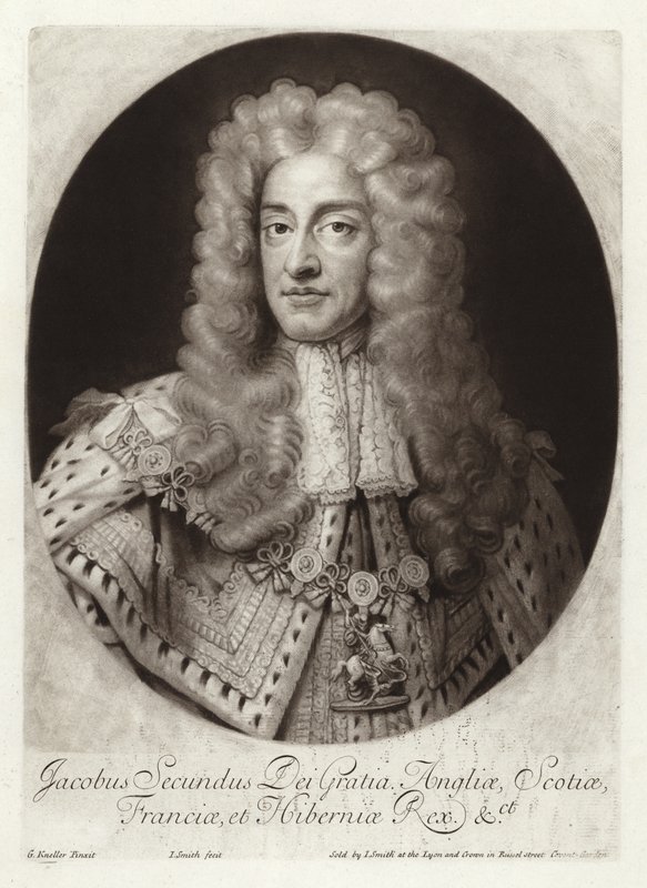 Portrét anglického a irského krále Jakuba II od Godfrey Kneller