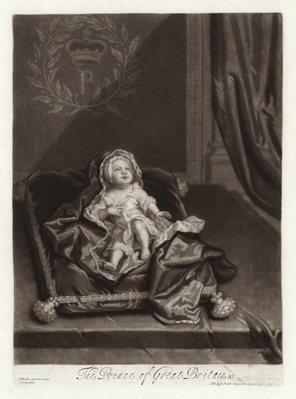 Portrét prince Jamese Stuarta jako dítěte od Godfrey Kneller