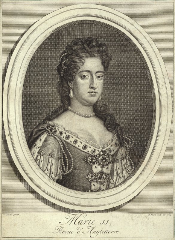 Portrét královny Marie II Anglie, Skotska a Irska od Godfrey Kneller