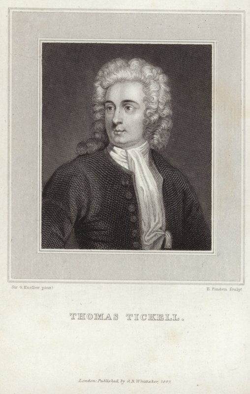 Portrét Thomase Tickella od Godfrey Kneller