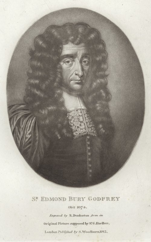 Sir Edmond Bury Godfrey od Godfrey Kneller