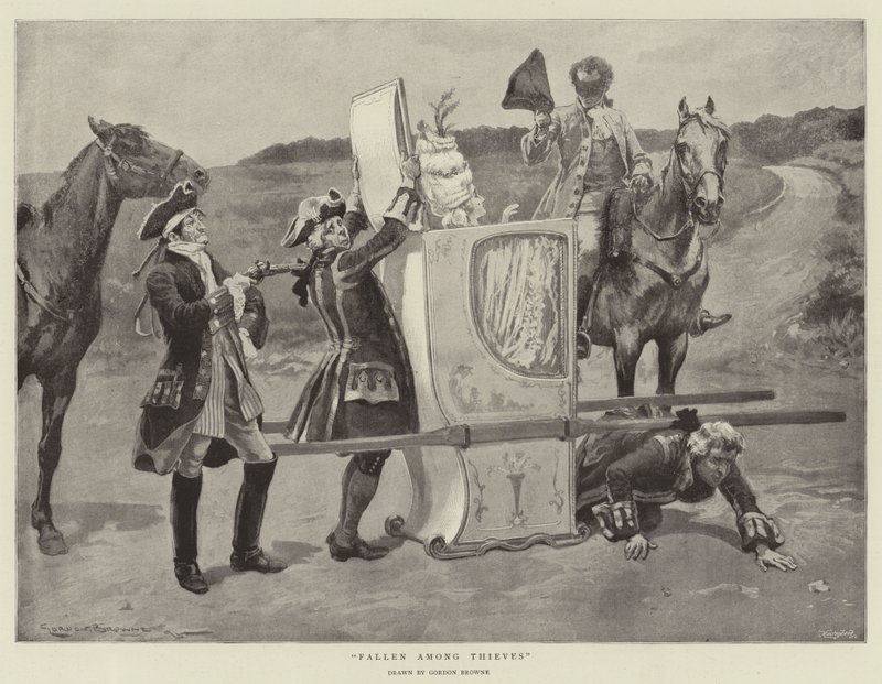 Padlý mezi zloděje od Gordon Frederick Browne