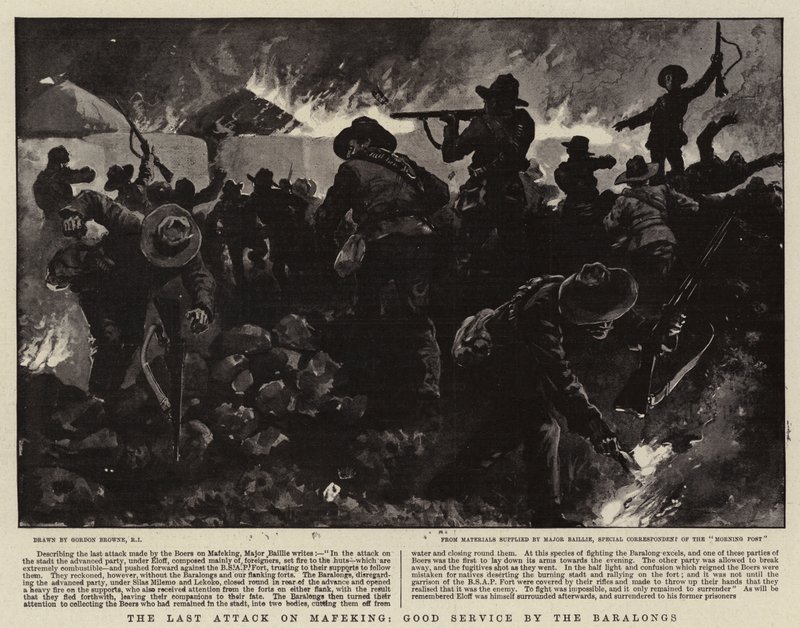 Poslední útok na Mafeking, dobrá služba Baralongů od Gordon Frederick Browne