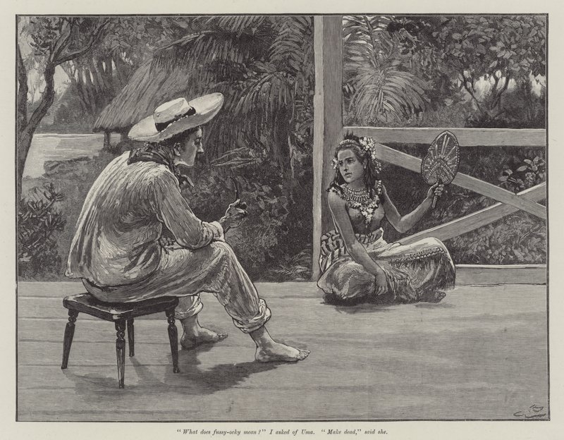 Uma aneb Pláž Falesa, Robert Louis Stevenson od Gordon Frederick Browne