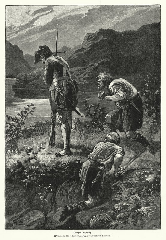 Chycený dřímání (rytina) od Gordon Frederick (after) Browne