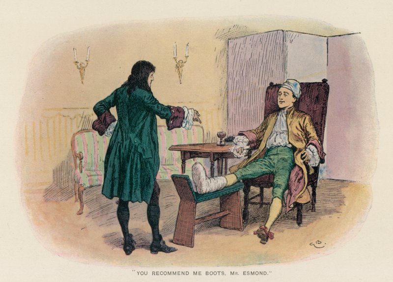 Ilustrace k The History of Henry Esmond od Thackeray (barevné lito) od Gordon Frederick (after) Browne