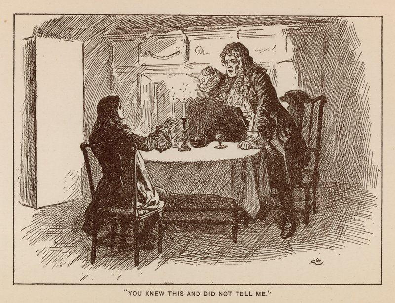 Ilustrace k The History of Henry Esmond od Thackeray (litho) od Gordon Frederick (after) Browne