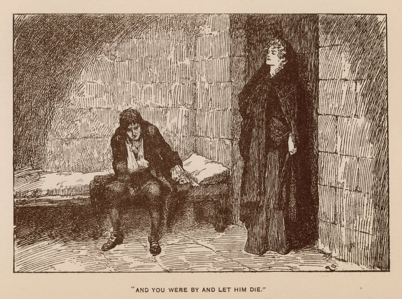 Ilustrace k The History of Henry Esmond od Thackeray (litho) od Gordon Frederick (after) Browne
