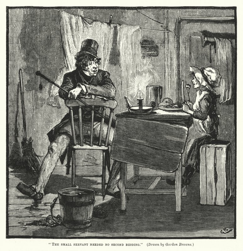 Malý sluha nepotřeboval druhou nabídku (rytí) od Gordon Frederick (after) Browne