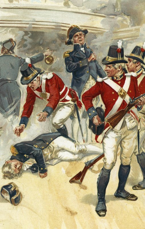 Admirál Lord Nelson byl smrtelně zraněn v bitvě u Trafalgaru od Gordon Frederick Browne