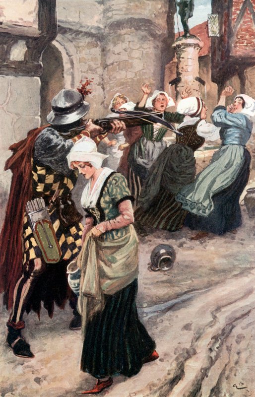 Denys sundal svou kuši a předstíral, že je zastřelí od Gordon Frederick Browne
