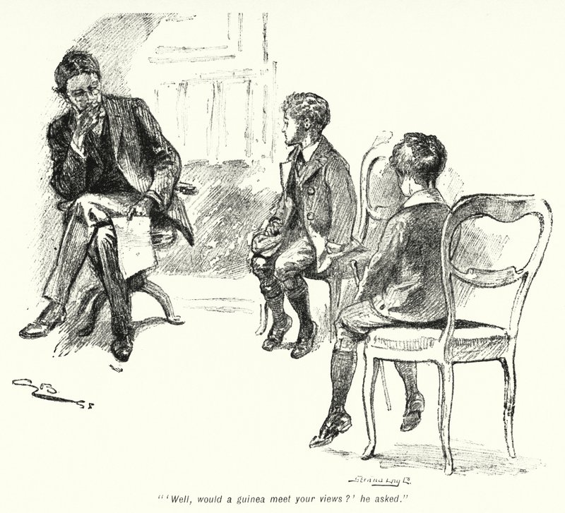 Ilustrace k Příběhu hledačů pokladů od E Nesbita (litho) od Gordon Frederick Browne