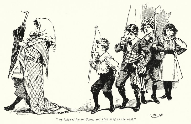 Ilustrace k Příběhu hledačů pokladů od E Nesbita (litho) od Gordon Frederick Browne