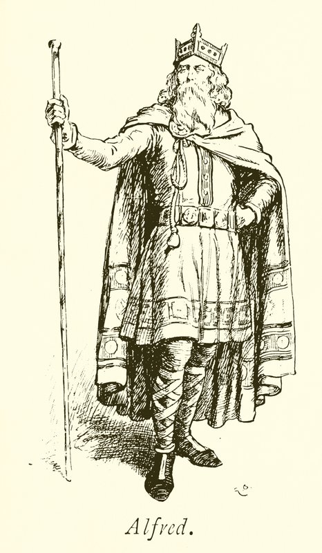 král Alfréd Veliký od Gordon Frederick Browne