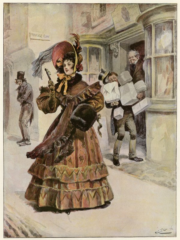Lady Belinda jde nakupovat, aby si koupila vánoční dárky od Gordon Frederick Browne
