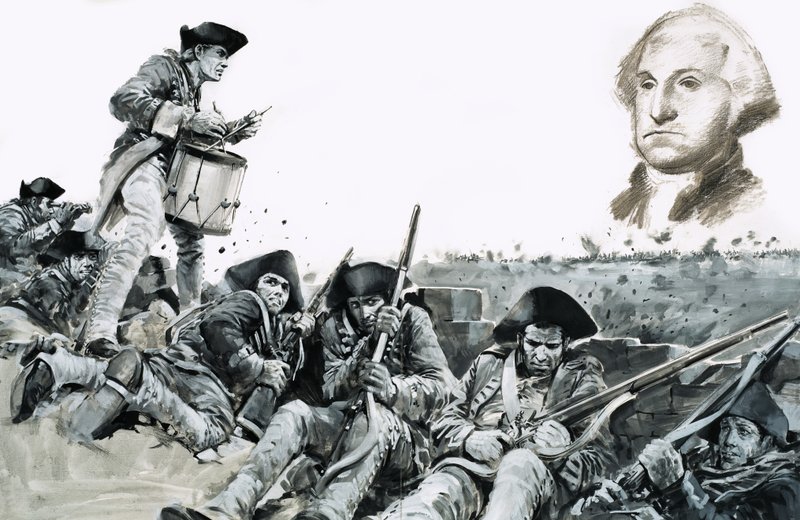Bubeník bije na žádost o schůzku v bitvě u Yorktownu od Graham Coton