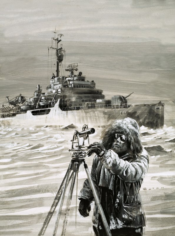 Člen týmu British Antarctic Survey při práci od Graham Coton