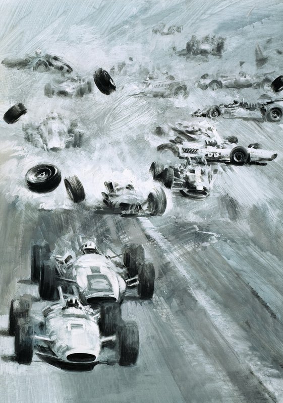 Auta havarovaná při závodě Indianapolis 500 od Graham Coton