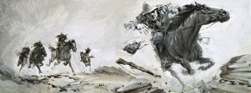 Plukovník Meinertzhagen upustil svůj batoh na dohled od nepřítele. od Graham Coton