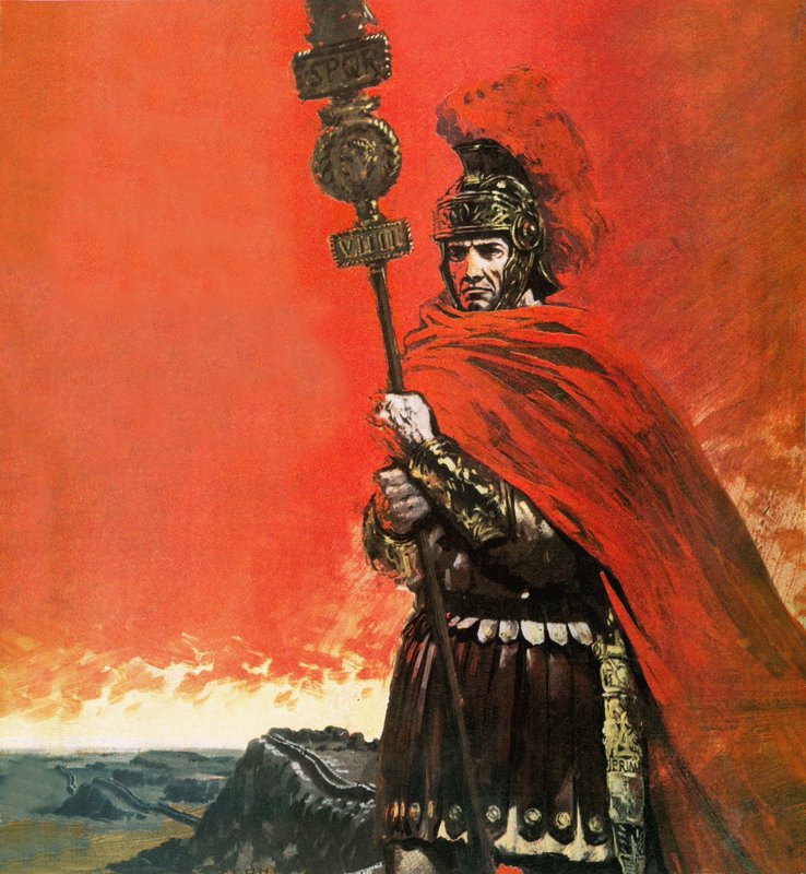 Římský legionář před Hadriánovým valem od Graham Coton