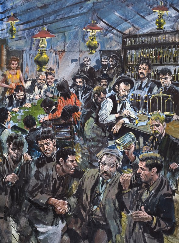 "Mýdlové" Smith (1860-98) Křivé království (kvaš na papíře) od Graham Coton