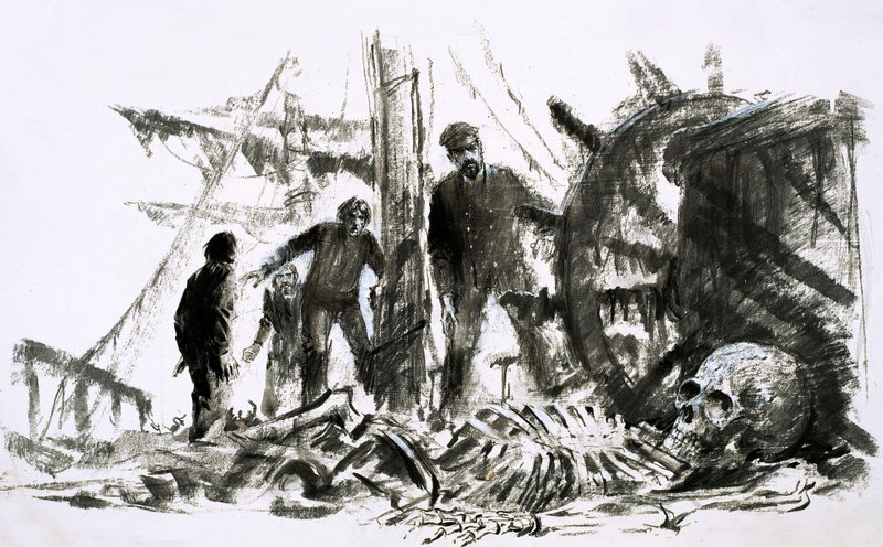 Marlborough zmizel v roce 1890 a byl objeven až po téměř čtvrt století (kvaš na papíře) od Graham Coton
