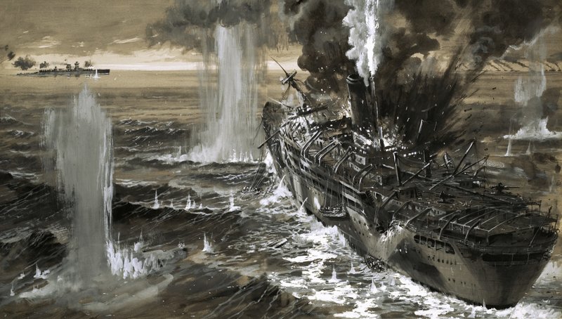 Obchodní křižník Jervis Bay bojoval na život a na smrt při přepadení britského konvoje od Graham Coton