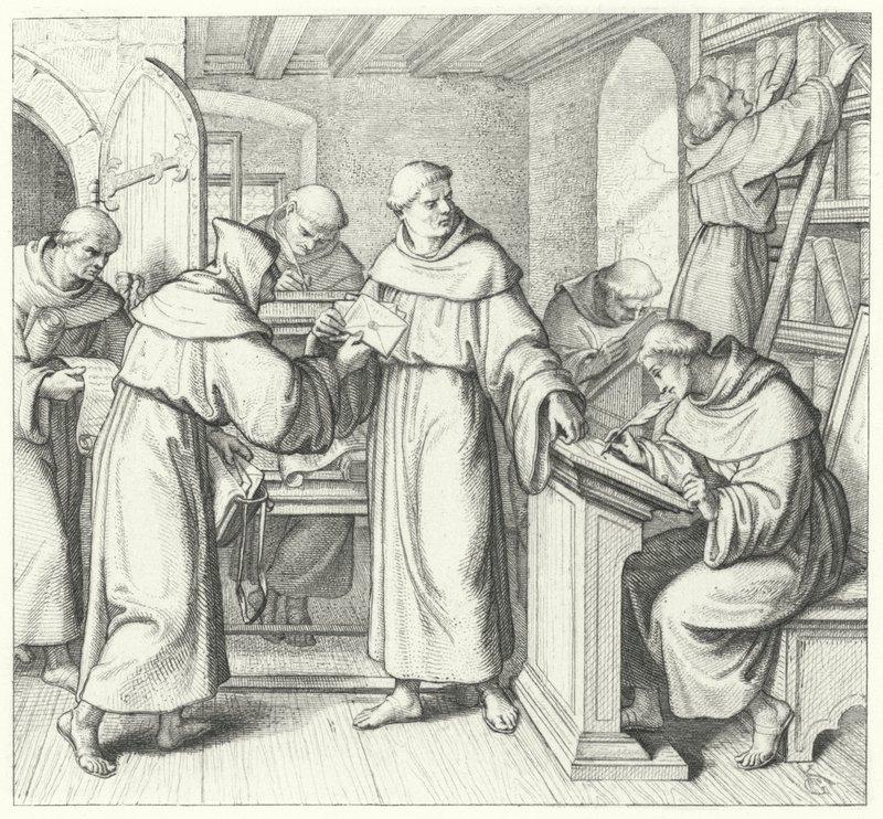 Martin Luther, vikář Saska a Durynska (rytina) od Gustav Ferdinand Leopold Konig