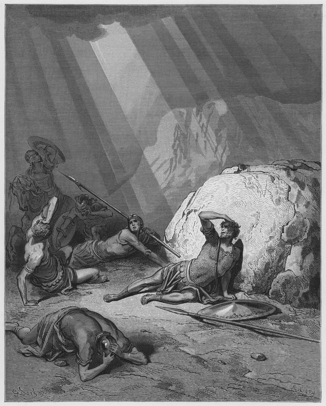 Gustave Dore Bible: Conversion of S Paul od Gustave Dore