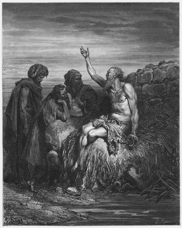 Gustave Dore Bible: Job a jeho přátelé od Gustave Dore