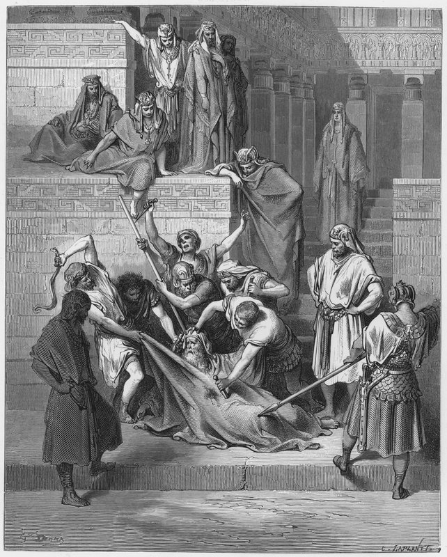 Gustave Dore Bible: Mučednictví Eleazara písaře od Gustave Dore