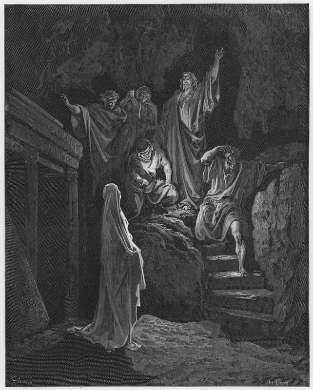 Gustave Dore Bible: Vzkříšení Lazara od Gustave Dore