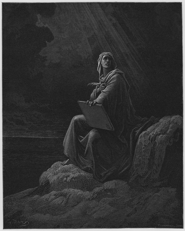 Gustave Dore Bible: S John at Patmos od Gustave Dore