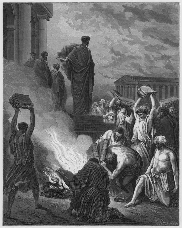 Gustave Dore Bible: S Paul v Efezu od Gustave Dore