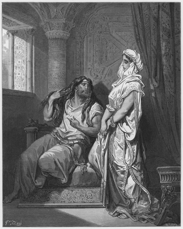 Gustave Dore Bible: Samson a Dalila od Gustave Dore