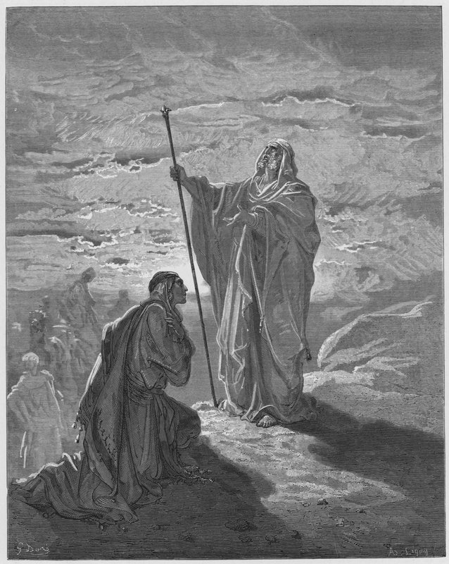 Gustave Dore Bible: Samuel žehná Saulovi od Gustave Dore