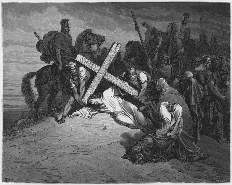 Gustave Dore Bible: Příjezd na Kalvárii od Gustave Dore