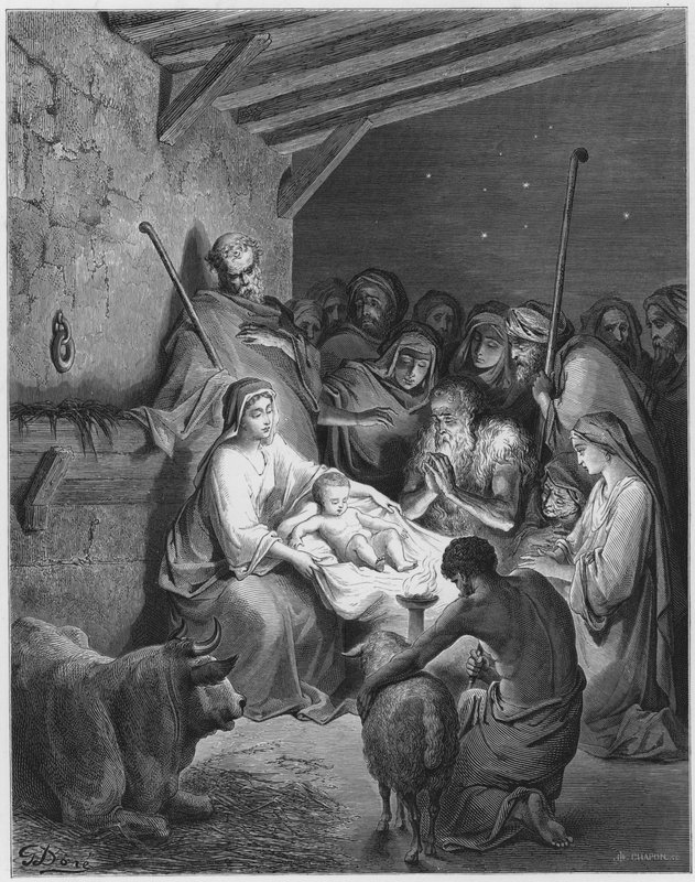 Gustave Dore Bible: Narození Páně od Gustave Dore