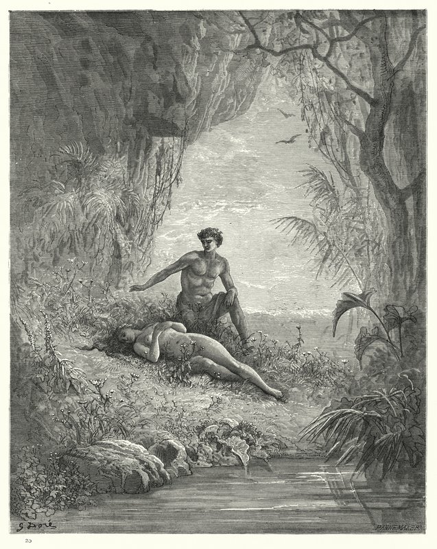 Ilustrace Gustave Dore pro Miltons Paradise Lost, kniha V, řádky 12, 13 od Gustave Dore